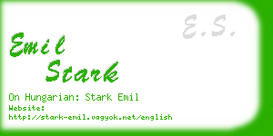 emil stark business card